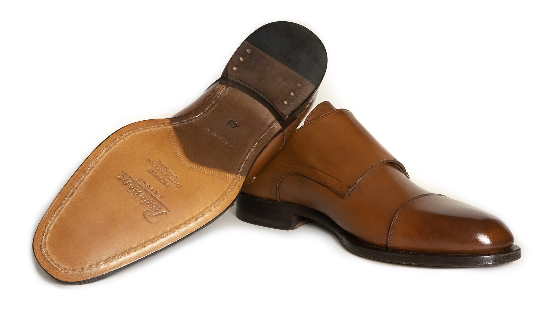 Monk Shoes Calfskin Tan