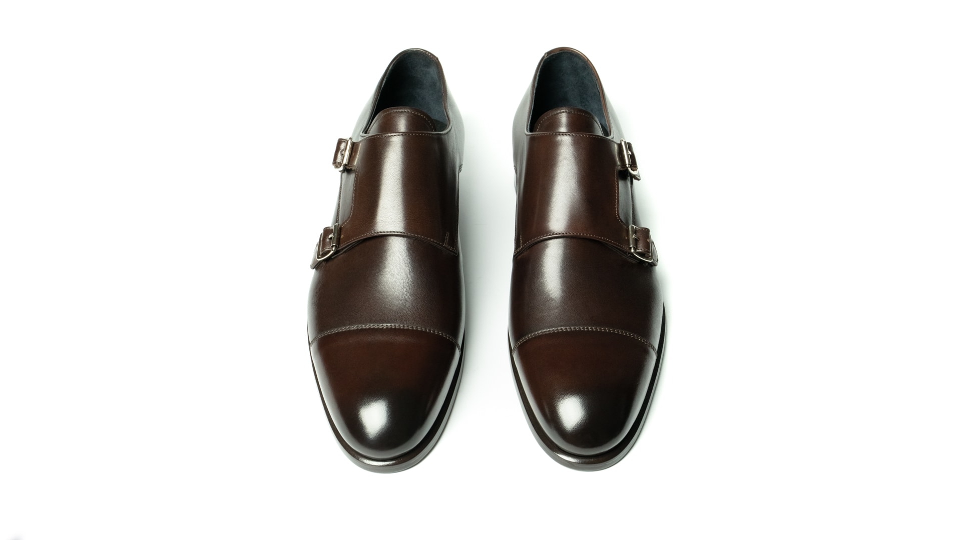 Monk Shoes Calfskin Leather Brown