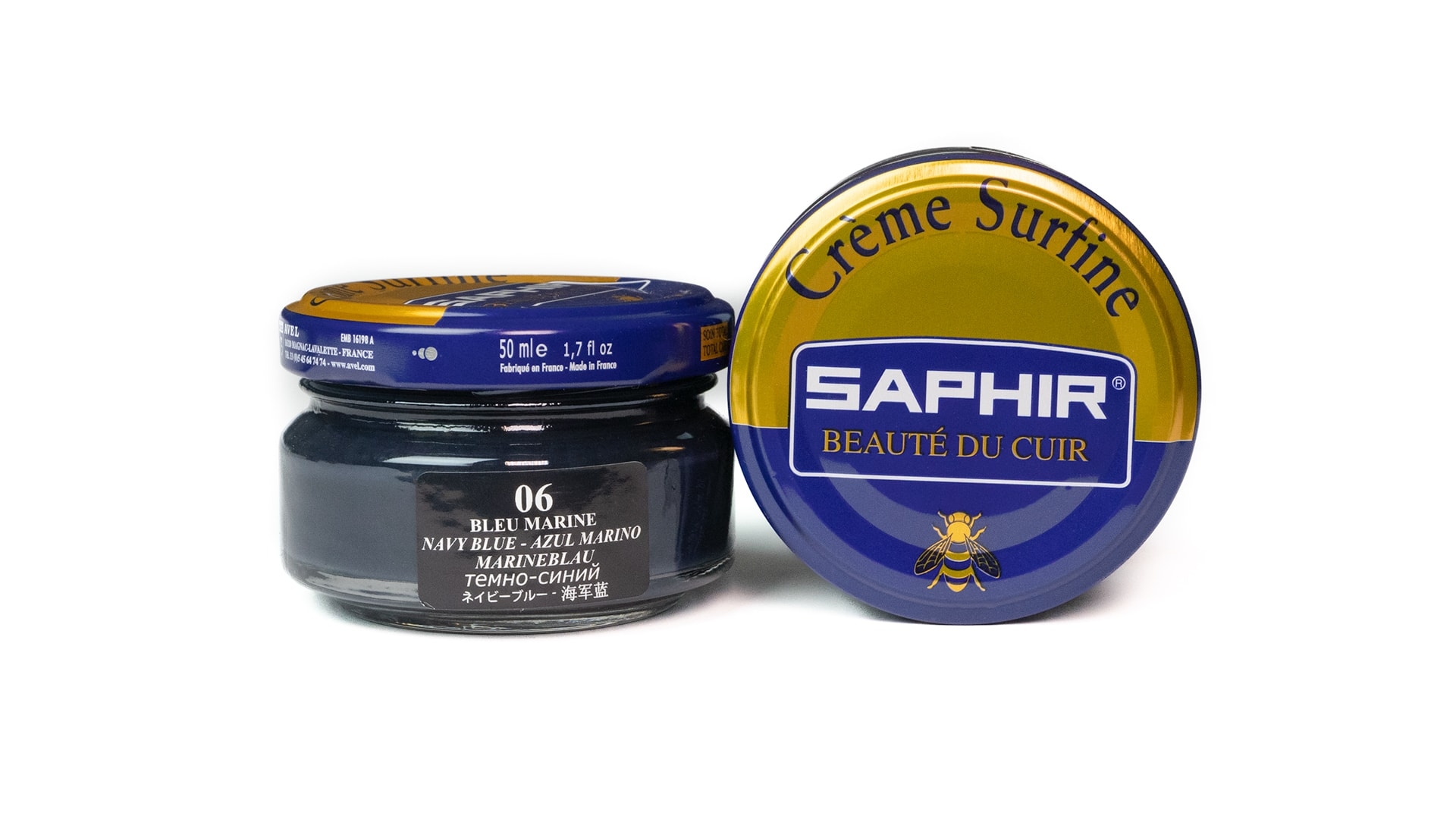 Krem do pielęgnacji butów SAPHIR BDC Creme Pommadier 50 ml Navy Blue