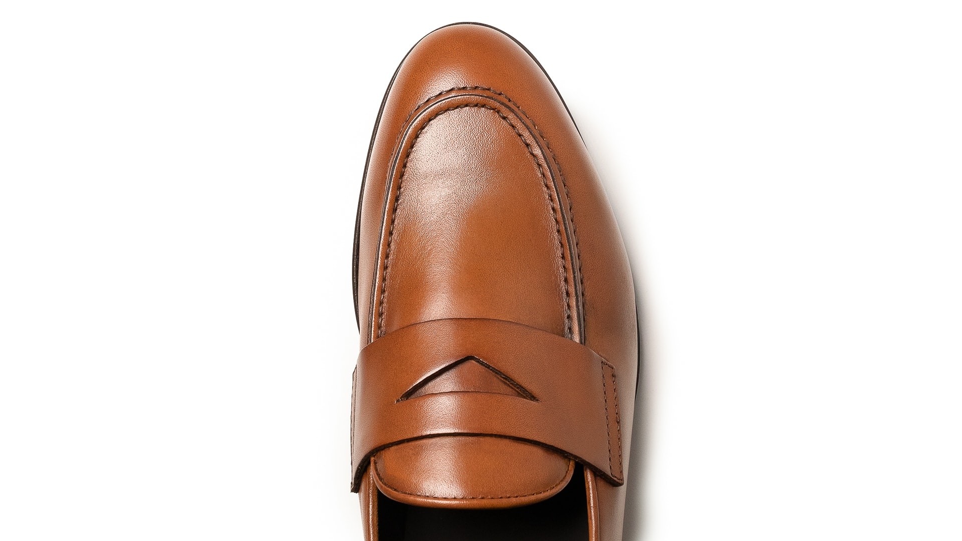 Penny Loafers Skóra Crust Cuoio
